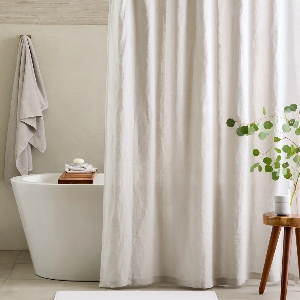 Quince Elegant Cream Shower Curtain